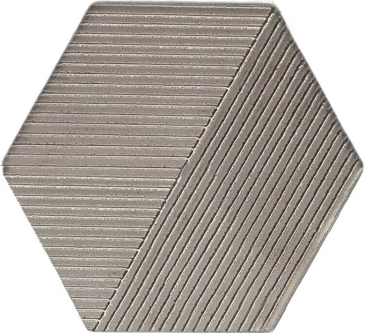 Hexagon Texture Silver