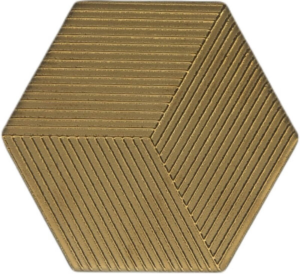 Hexagon Texture 3 Gold