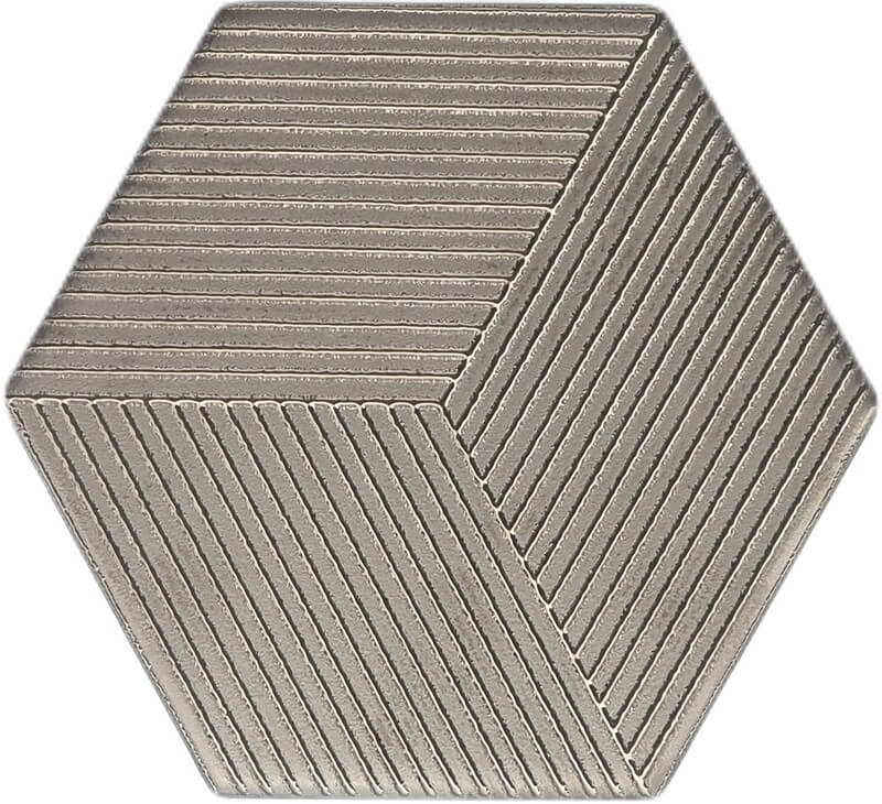 Hexagon Texture Silver